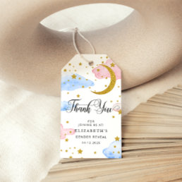 Over The Moon Gender Reveal Gift Tags