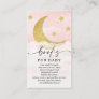 Over The Moon Girl Book Request Baby Shower Card
