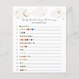 Over the Moon Gray Baby Books Emoji Game 