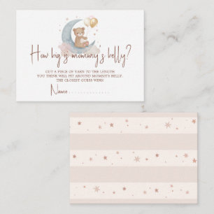 Over The Moon Guess How Big Is Mommy Belly Card
