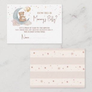 Over The Moon Guess How Big Is Mommy Belly Card