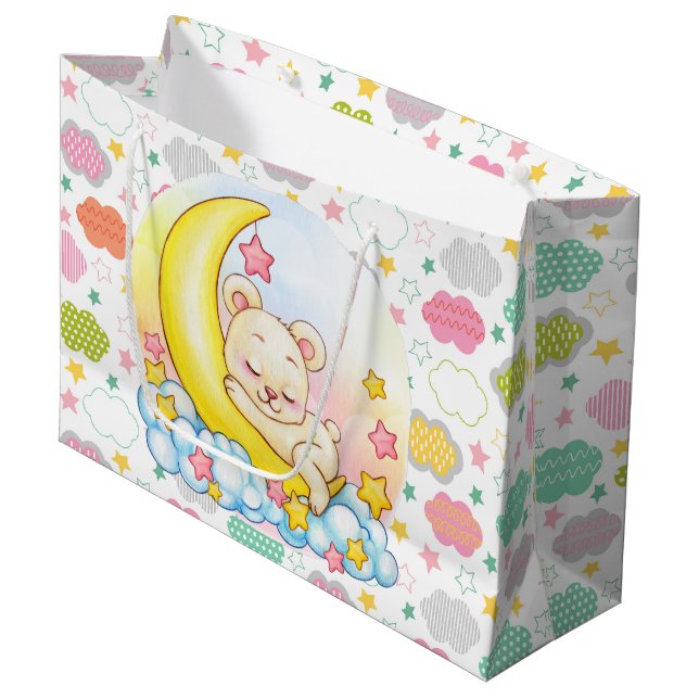 Over The Moon  Large Gift Bag (Front Angled)