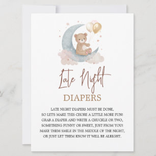 Over the Moon Late Night Diapers Game Card