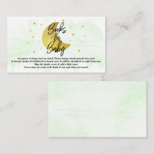 Over The Moon Neutral Baby Shower Books For Baby Enclosure Card