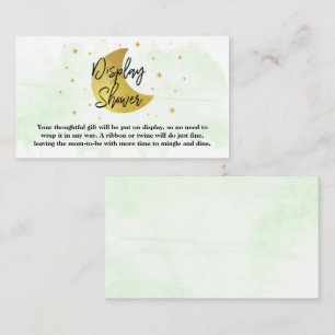 Over The Moon Neutral Baby Shower Display Shower Enclosure Card