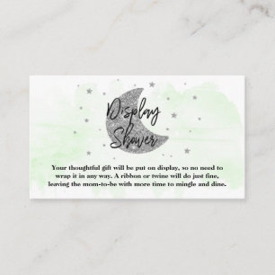 Over The Moon Neutral Baby Shower Display Shower Enclosure Card