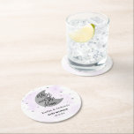 Over The Moon | Neutral Baby Shower Round Paper Coaster<br><div class="desc">Celebrate in style with these trendy baby shower paper coasters. The design is easy to personalize with your own wording and your family and friends will be thrilled when they see these fabulous party coasters. Matching items can be found in the collection.</div>