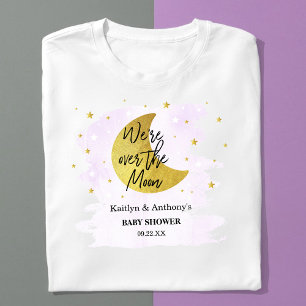 Over The Moon Neutral Baby Shower T-Shirt