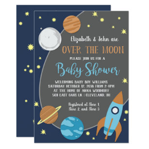 Space Baby Shower Invitations 3