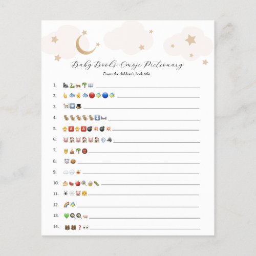 Over the Moon Pink Baby Books Emoji Game 