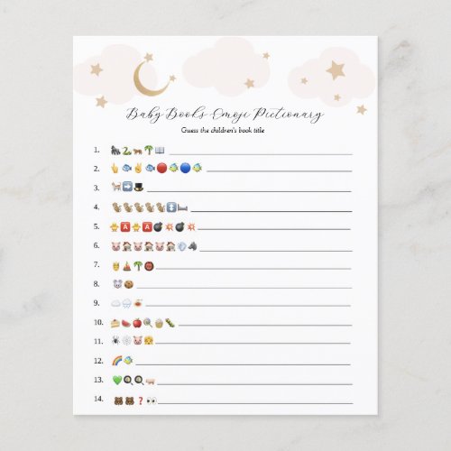 Over the Moon Pink Baby Books Emoji Game 