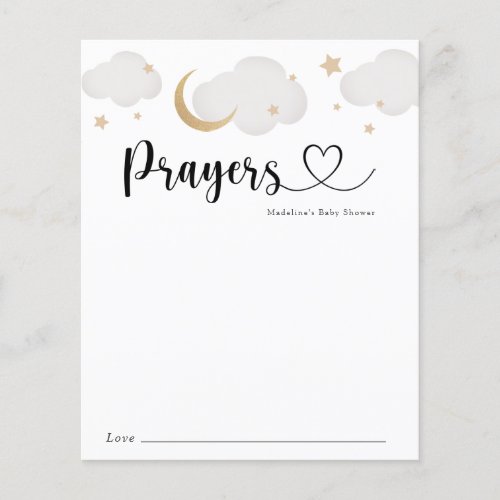 Over the Moon Prayers for Mom and Baby Card