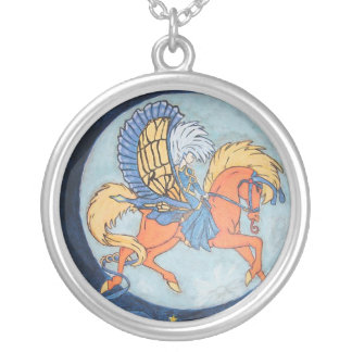 Over the Moon Silver Plated Necklace