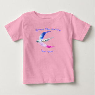Over the moon space  baby T-Shirt