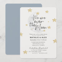 Over The Moon & Stars Boy Baby Shower