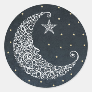 Over the Moon Sticker