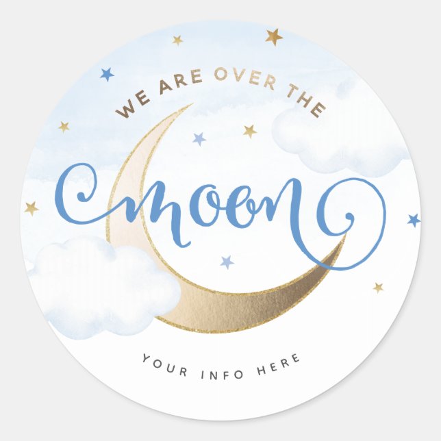 Over the Moon Stickers (Front)