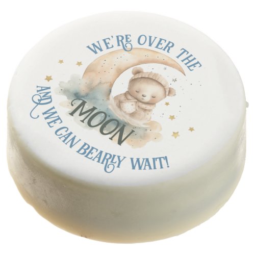 Over The Moon Teddy Bear Baby Boy Shower Chocolate Covered Oreo