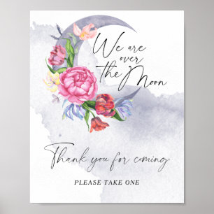  Over the moon Thank you for coming Poster