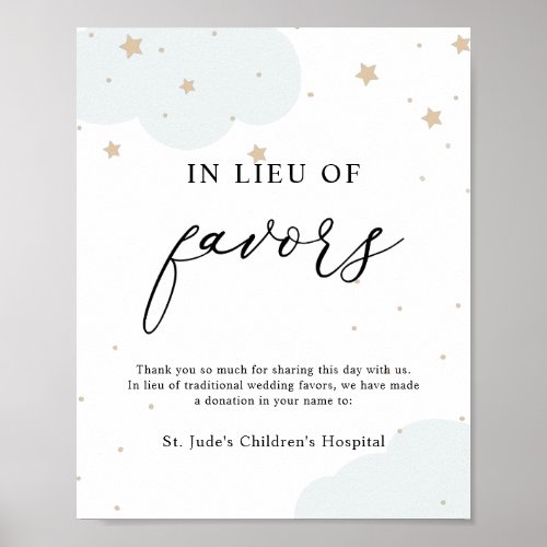 Over the Moon Twinkle Star In Lieu of Favors  Poster