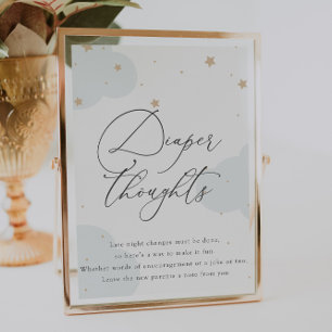 Over the Moon Twinkle Star Late Night Diapers Poster