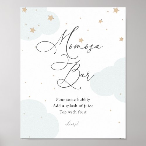 Over the Moon Twinkle Star Momosa Bar Poster