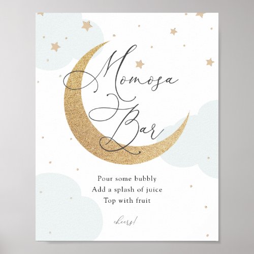 Over the Moon Twinkle Star Momosa Bar Poster