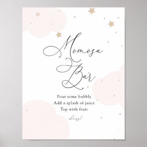 Over the Moon Twinkle Star Momosa Sign