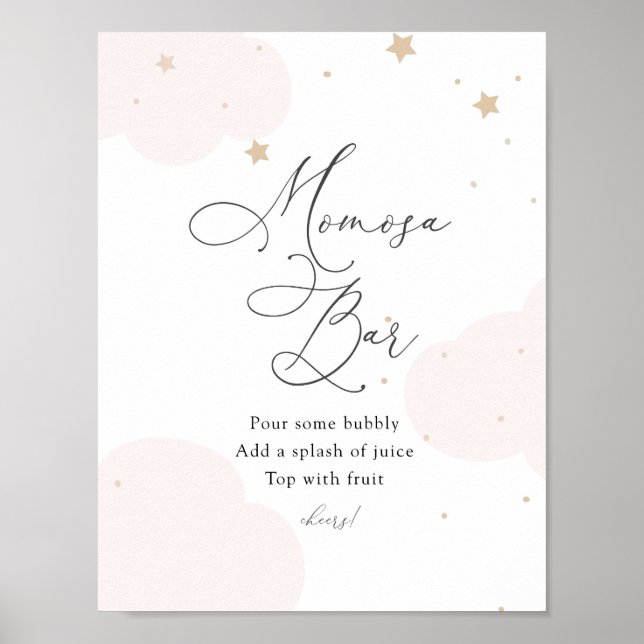 Over the Moon Twinkle Star Momosa Sign (Front)
