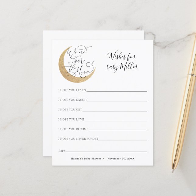 Over the Moon Wishes for the Baby (Front/Back In Situ)