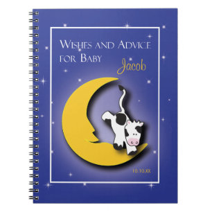 Over the Moon Wishes & Words of Advice Notepad Notebook