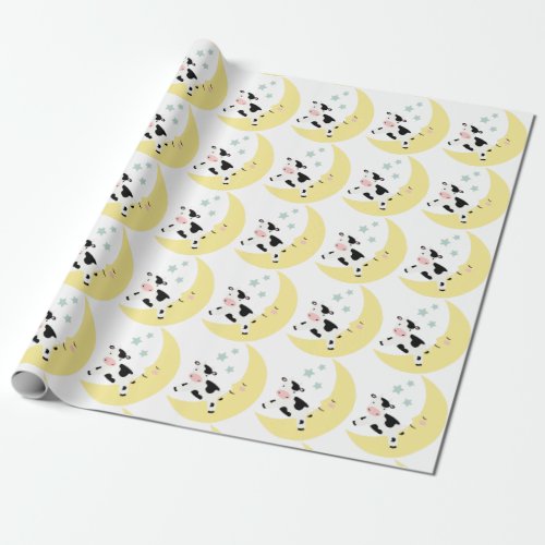 Over The Moon Wrapping Paper