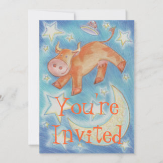 Over the Moon 'Your'e Invited' invitation