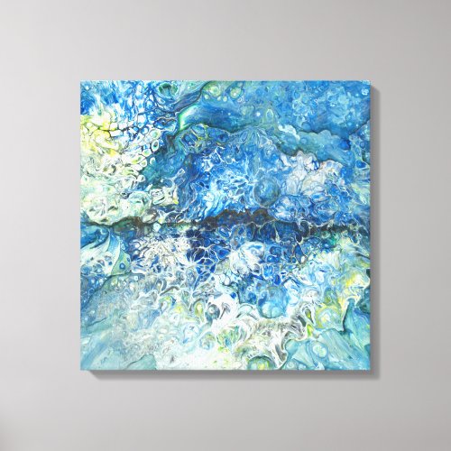 Over the Mountains Over The Sea Canvas Wrap