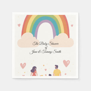 Over the Rainbow Baby Shower Party Napkins