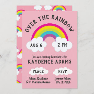 Over The Rainbow Birthday / Shower Invitation