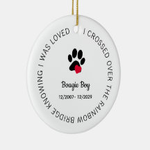 Over The Rainbow Bridge Personalized Pet Memorial