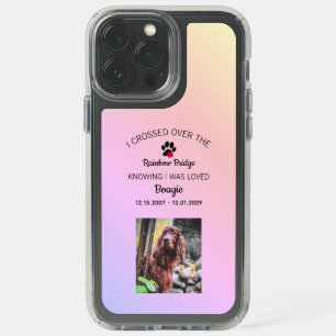 Over The Rainbow Bridge Photo Pet Memorial Speck iPhone 13 Pro Max Case