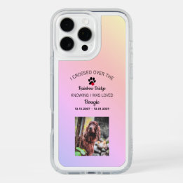 Over The Rainbow Bridge Photo Pet Memorial iPhone 16 Pro Max Case