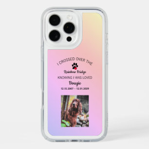 Over The Rainbow Bridge Photo Pet Memorial iPhone 16 Pro Max Case