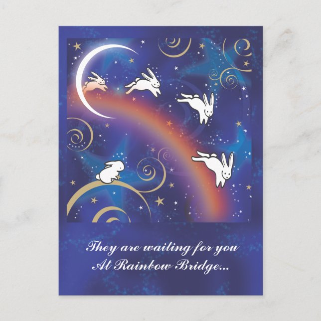 OVER THE RAINBOW BRIDGE POSTCARD (Front)
