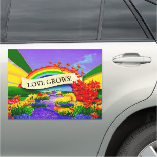 OVER THE RAINBOW CAR MAGNET