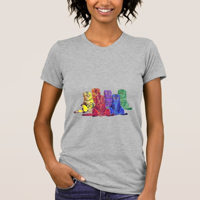 Over the Rainbow Cats    T-Shirt (Front)