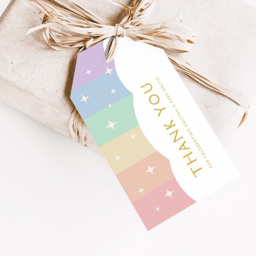 Over the Rainbow Custom Colorful Favor and Gift Tags
