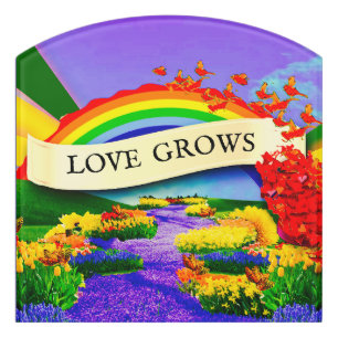 OVER THE RAINBOW DOOR SIGN