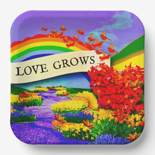 OVER THE RAINBOW PAPER PLATES (Front)