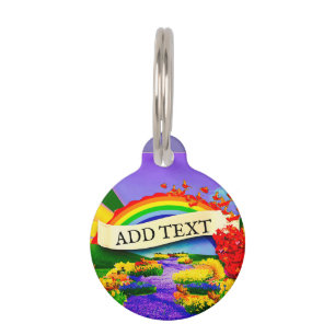 OVER THE RAINBOW PET ID TAG