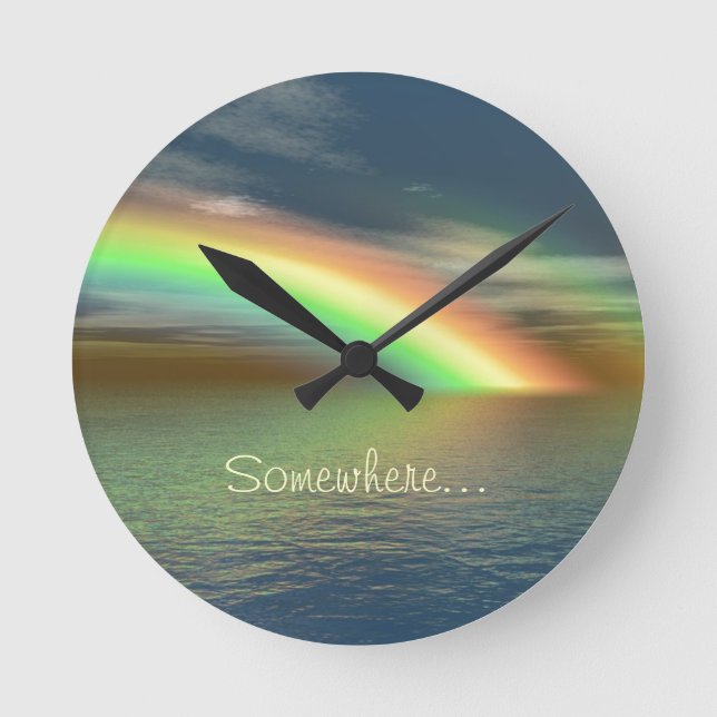 Over the Rainbow Round Clock (Front)