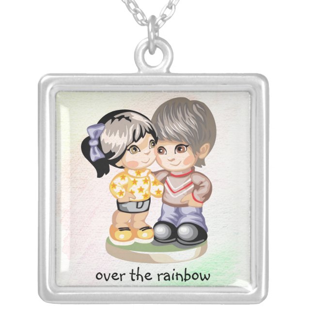 Over the Rainbow - Silver Plated Necklace (Front)