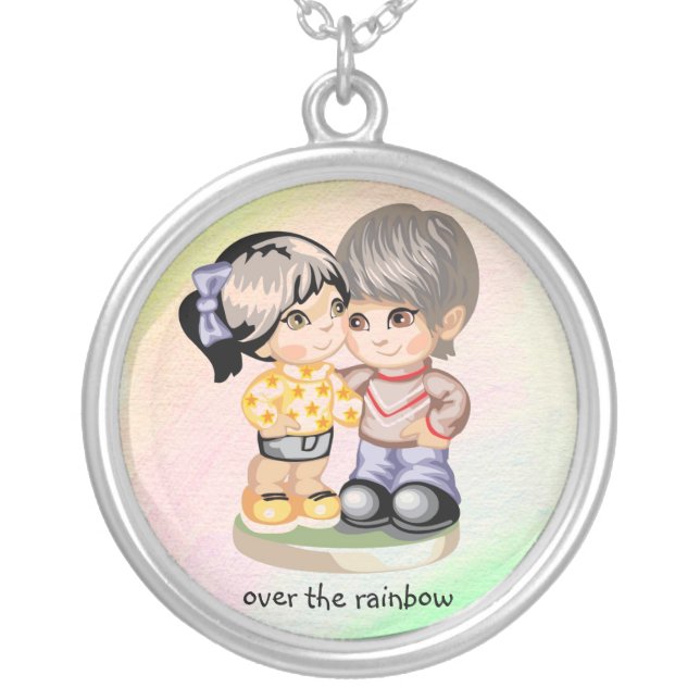Over the Rainbow - Silver Plated Necklace (Front)